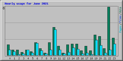 Hourly usage for June 2021