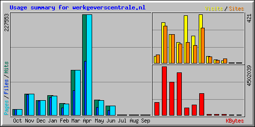 Usage summary for werkgeverscentrale.nl